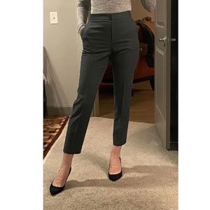 Reiss straight leg trousers in green